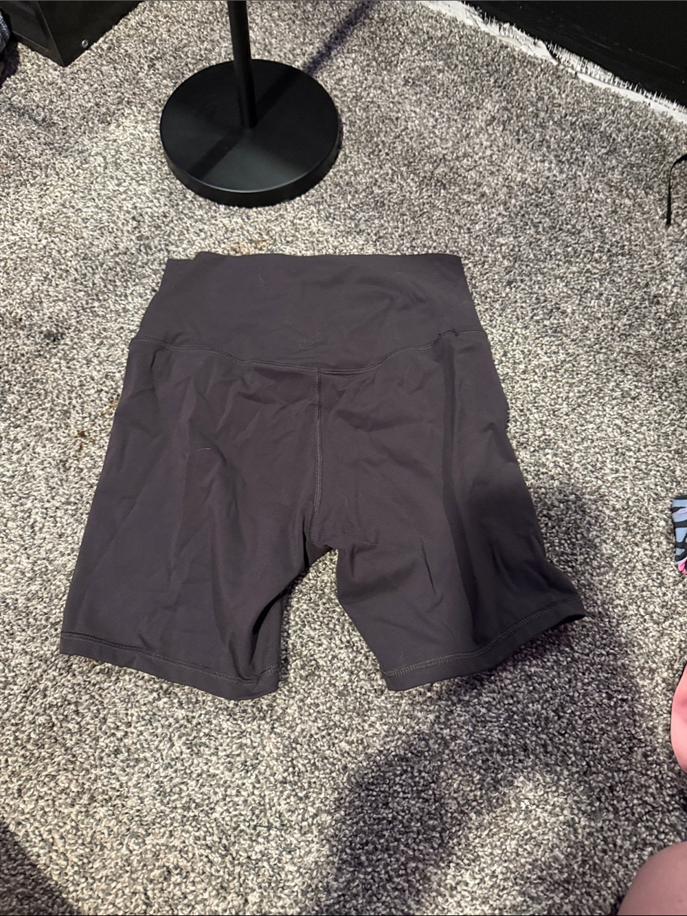 High-Waist Black Women's Active Bike Shorts